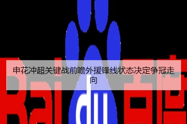 申花冲超关键战前瞻外援锋线状态决定争冠走向